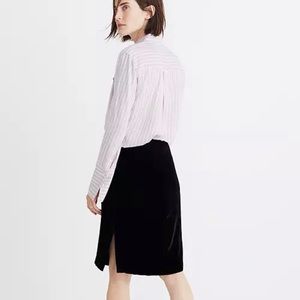 Madewell | Velvet Pencil Skirt